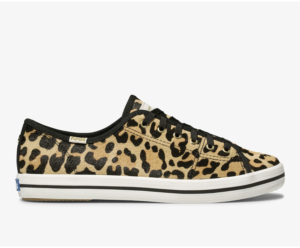 Keds Womens Sneakers Leopard - Kate Spade new york Kickstart Calf Hair - 897FLYRMG